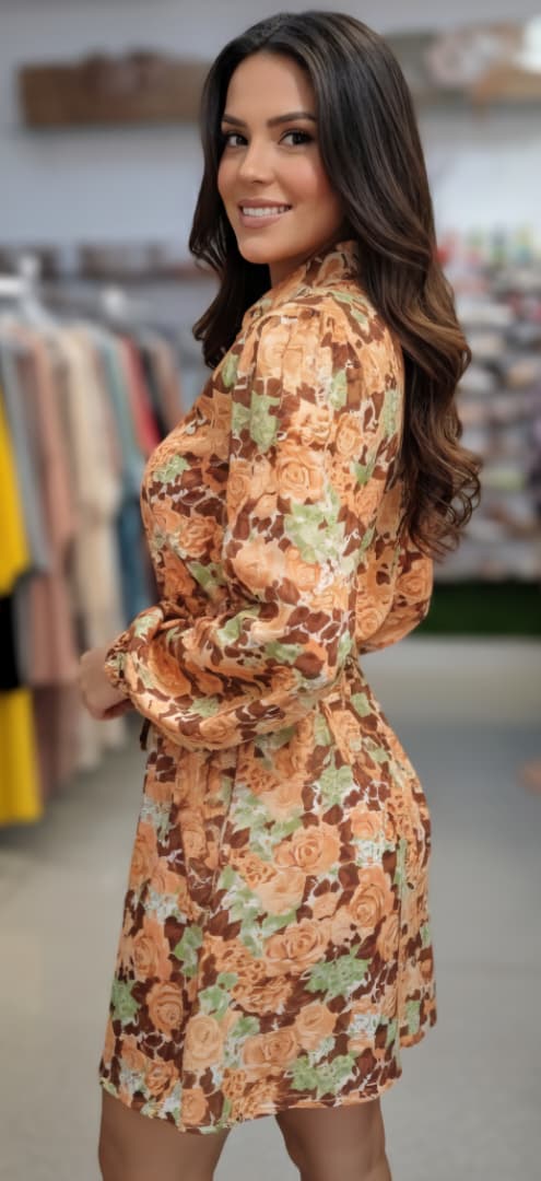 Vestido de manga larga de forajido