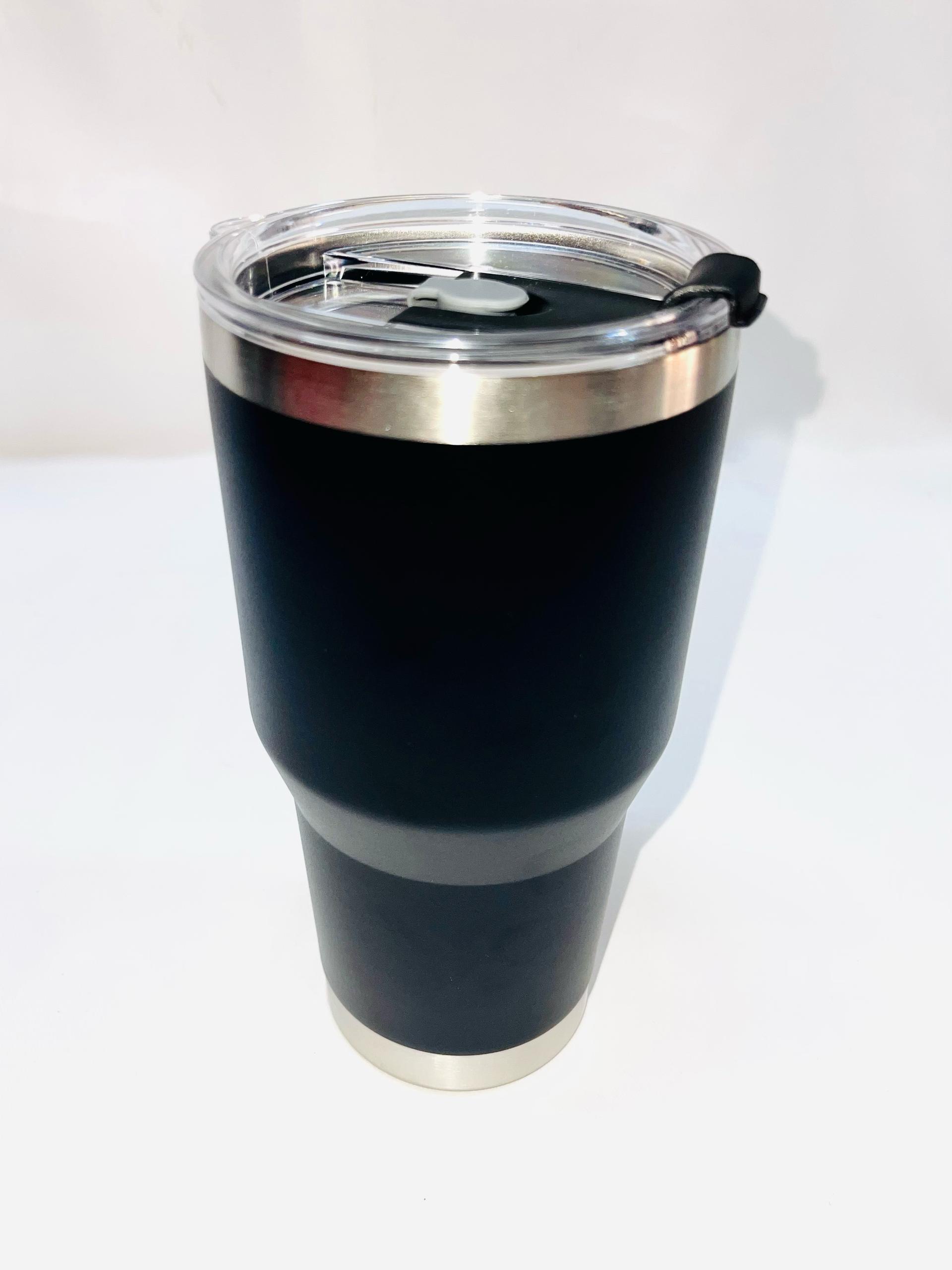 Vaso térmico al vacío de acero inoxidable con tapa deslizante, con aislamiento a prueba de fugas (30.4 fl oz)