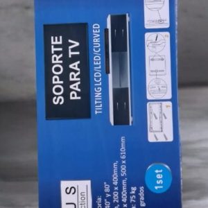 Soporte de pared para TV esquinero, para televisores de entre 40" y 80". VESA 200x200 Hasta 75Kg