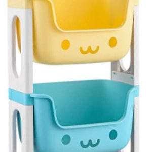 Estante de almacenamiento de juguetes para el dormitorio del hogar, Organizador de refrigerios, almacenamiento de múltiples capas, patinaje de ruedas universal