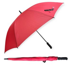 Paraguas compacto para sol y lluvia (rojo)