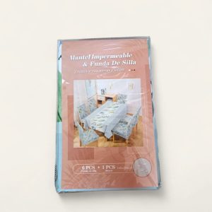 Paquete de 6 fundas para sillas de comedor y 1 funda para mesa, extraíbles, lavables, suaves, o, fundas para sillas grandes para comedor.