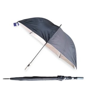 Paraguas compacto para sol y lluvia (negro)