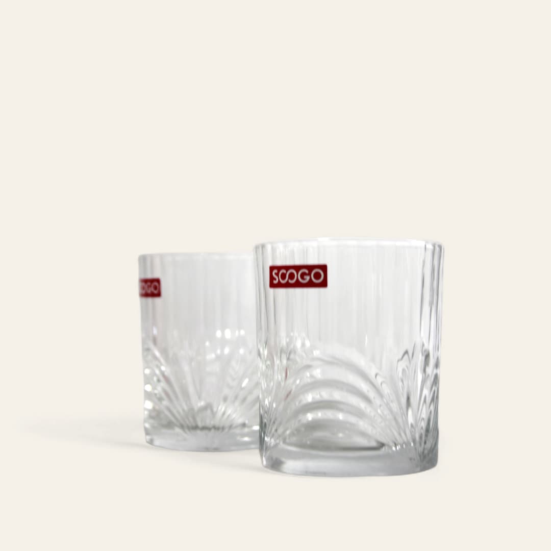 Vasos de whisky y bebidas (1u)