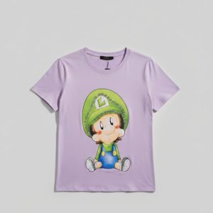 Camiseta con dibujo estampado del personaje Baby Luigi
