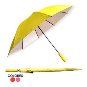 Paraguas compacto para sol y lluvia (amarillo)