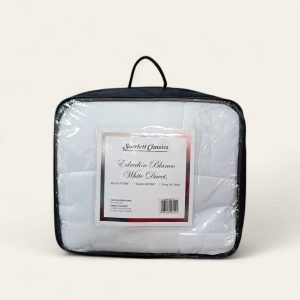 Edredón blanco 76"x86"