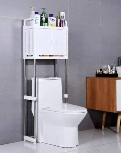 Estantes para inodoros de 1 nivel con puertas