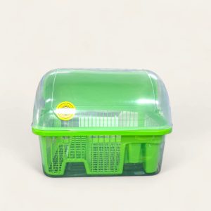 Escurridor de platos con tapara de cocina, escurridor grande con escurridor, escurridor de platos inoxidable con soporte para utensilios para fregadero, color negro Visita la tienda de SNTD