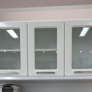 Estante para cocina de 3 puertas (blanco)