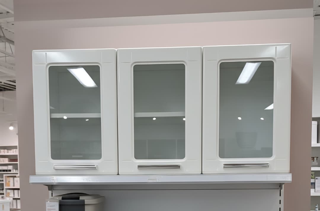 Estante para cocina de 3 puertas (blanco)