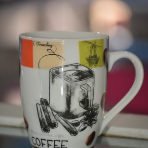 Taza de café de personalizadas de porcelana estampado con dibujo