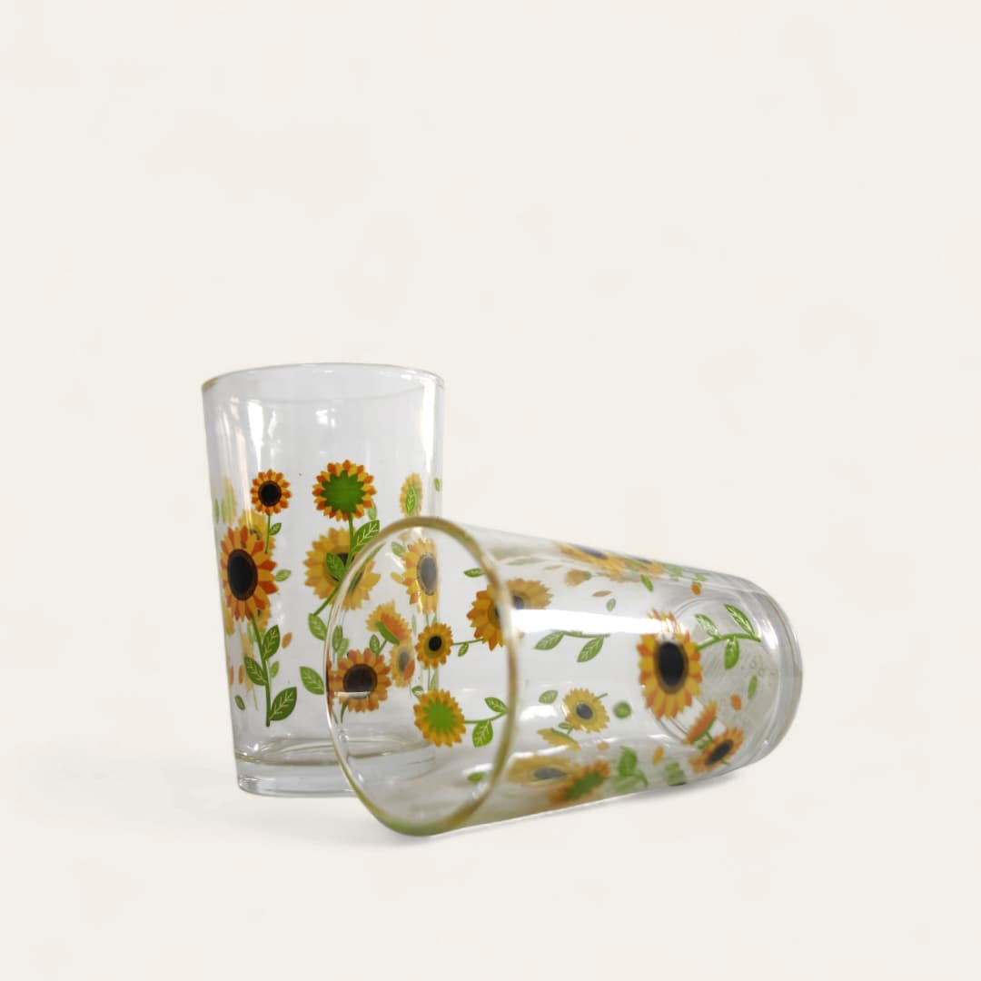 Vasos de vidrio con estampado de diferentes diseños - Imagen 3