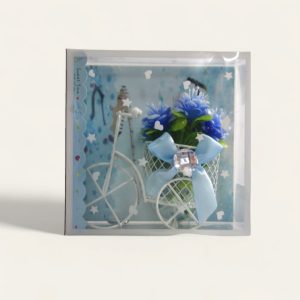 Artículo de regalo o de decoración, comúnmente conocido como "mini bicicleta de flores"