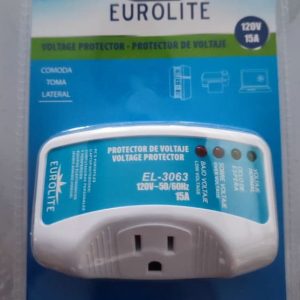 Protector de voltaje 120v – 15A, protector de sobretensiones con enchufe de 1 toma de corriente para electrodomésticos, enchufe multifunción con protección para montaje en pared, supresor de alimentación